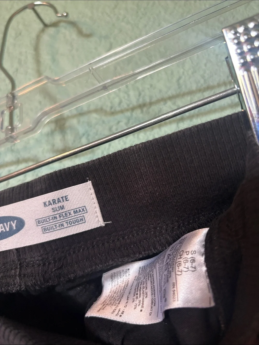 Old Navy Kids Washed Black Karate Slim Jeans Boys Small 6/7 Good